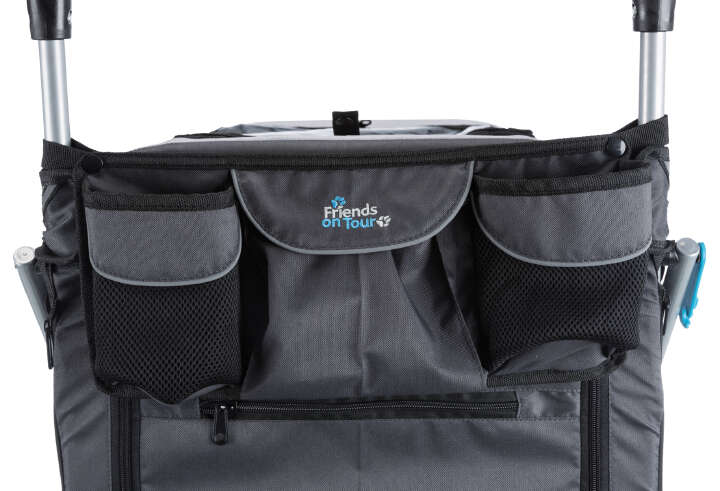 TRIXIE Fahrradanhänger für Hunde mit Schnell-Falt-Funktion